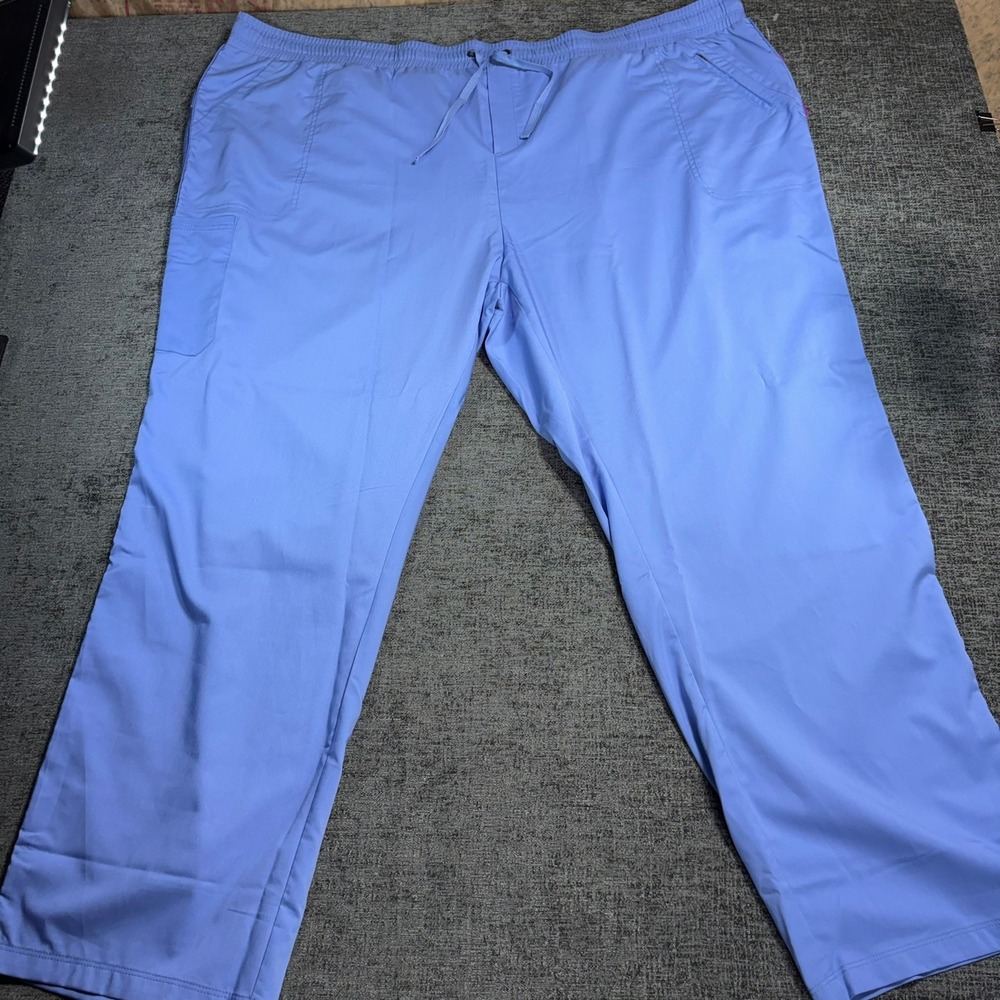 Healing Hands Tanya Pant Women 5X Ceil Blue Scrub Cargo Medical 9139